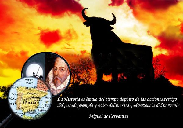 Foto España y Cervantes